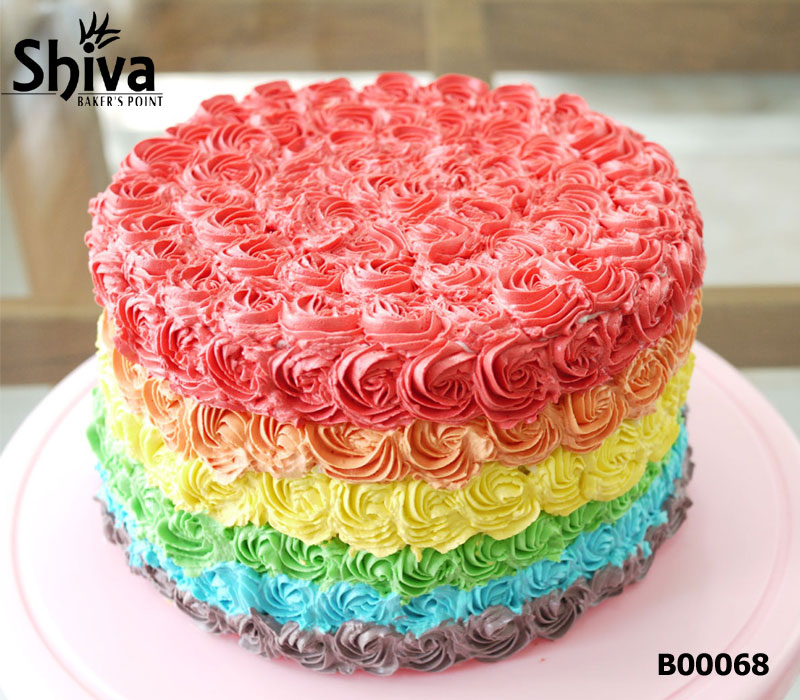 1KG Cakes - Rainbow Cake